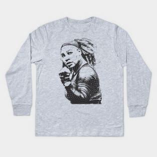 Serena Williams 80s Kids Long Sleeve T-Shirt